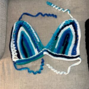 Multicolor Crochet Bikini Top